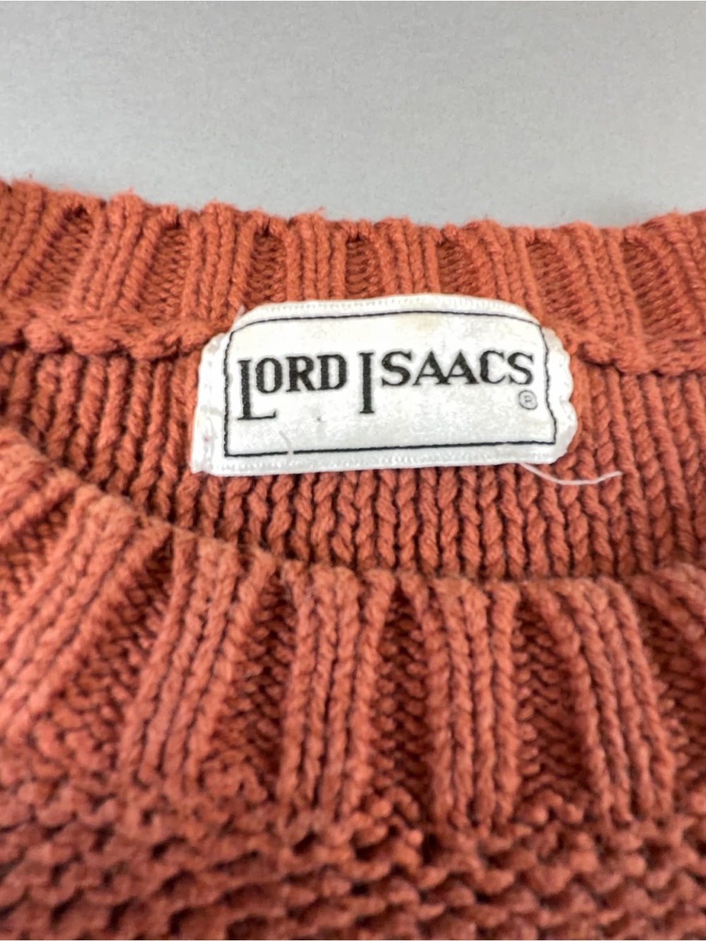 Vintage Lord Isaacs 80s 90s Floral Embroidered Ramie Cotton Style Sweater M/L - Picture 7 of 11